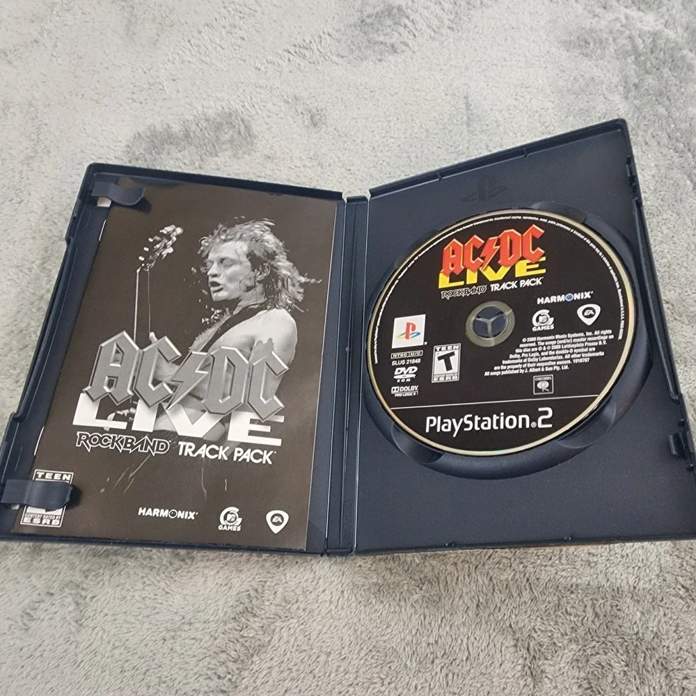AC/DC Live: Rock‎ Band Track Pack Playstation 2 PS2 Video Game Complete CIB